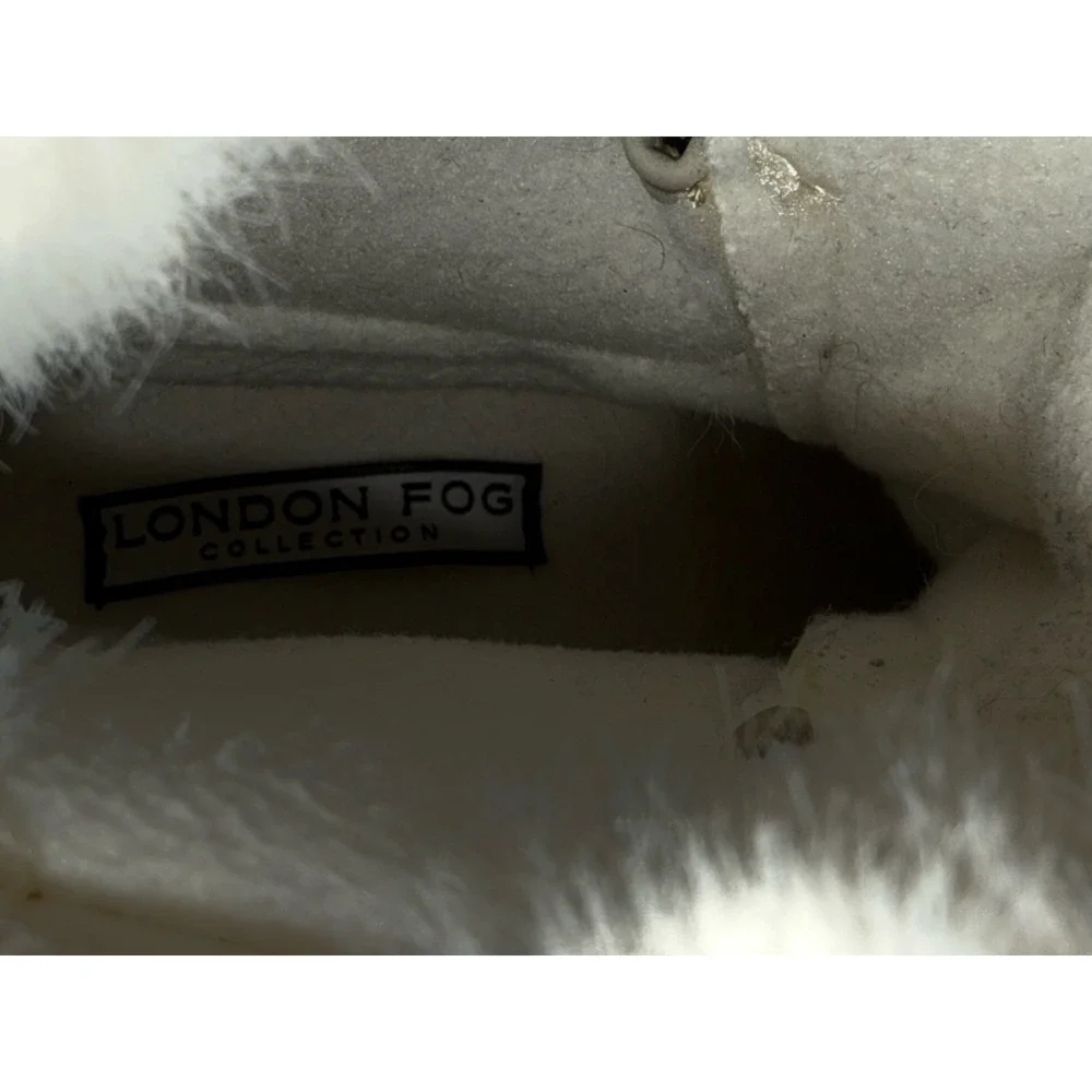 London Fog Winter‎ White Boots Ladies  Size 7, Style: Milly